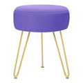 Purple Vanity Stool