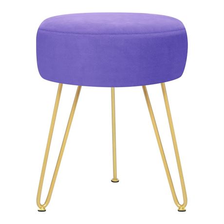 Purple Vanity Stool
